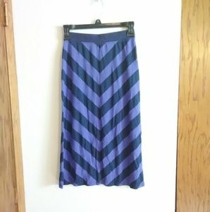 Old Navy purple and blue chevron maxi skirt